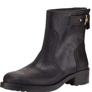 Tory Burch Black Leather Ankle Boots